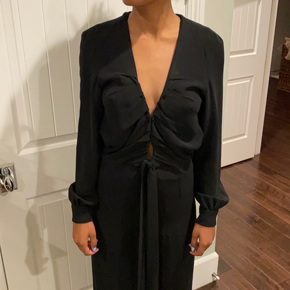 Chloe Black long sleeve jumpsuit